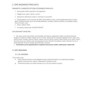 Opis i skład serum oczyszczającego do skóry głowy MUDII Scalp Serum Purifying System.